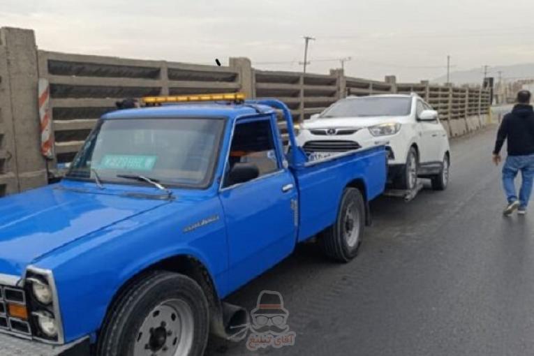 یدک کش فولادشهر به صورت شبانه روزی