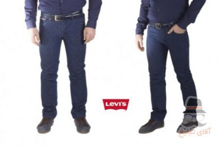 شلوار جین مردانه . رنگ شلوار سورمه ای تیره